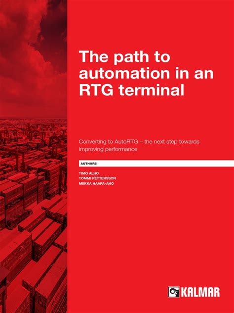 rtg automaten|The path to automation in an RTG terminal .